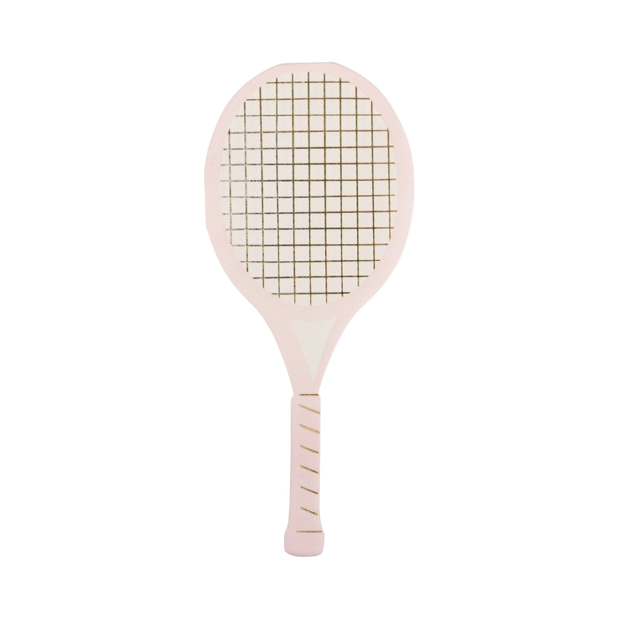 Pink and Green Tennis Rackets Dinner Napkins