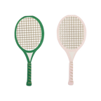 Pink and Green Tennis Rackets Dinner Napkins