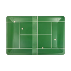Green Tennis Court Rectangle Large Dinner Plates