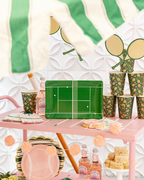 Green Tennis Court Rectangle Large Dinner Plates