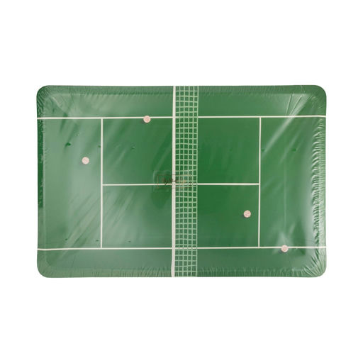 Green Tennis Court Rectangle Large Dinner Plates