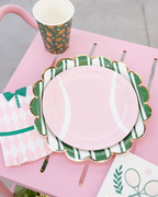 Pink Tennis Dinner Plates
