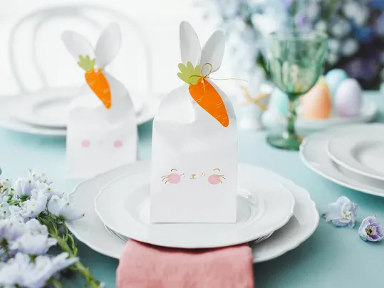 White Bunny Treat Boxes