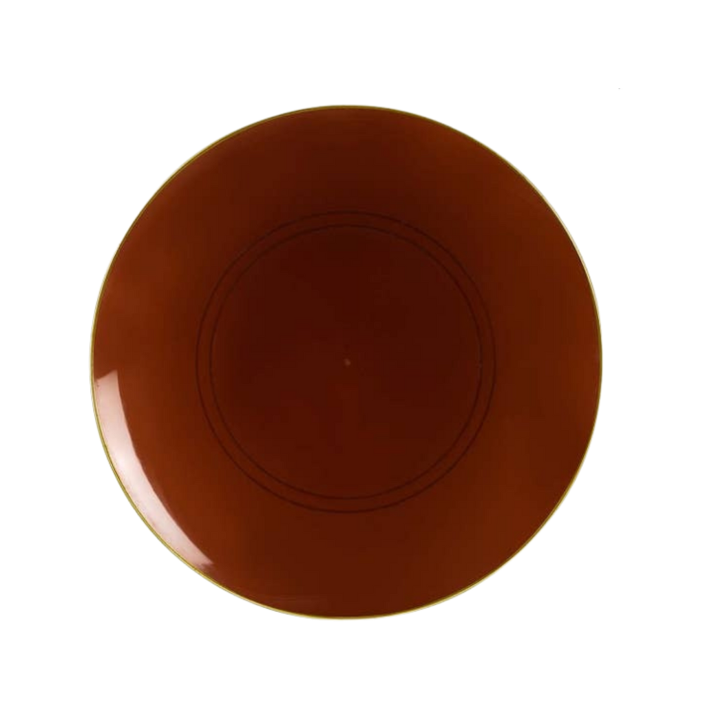 Transparent Mocha Reusable Plates - 2 Sizes