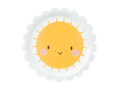 Yellow Smiling Sun Small Appetizer Dessert Plate