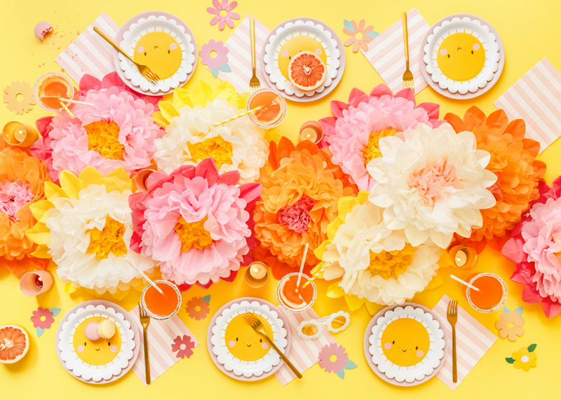 Yellow Sun Scalloped Appetizer Dessert Plate