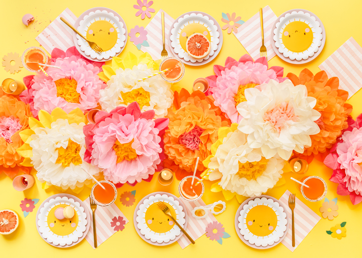 Yellow Smiling Sun Small Appetizer Dessert Plate