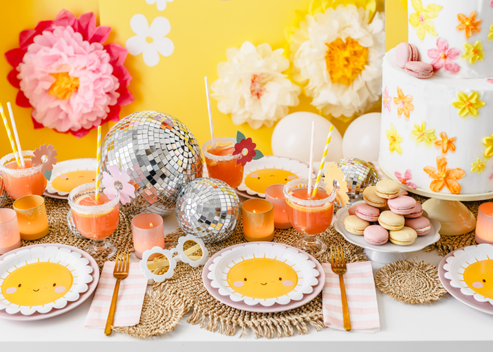 Yellow Smiling Sun Small Appetizer Dessert Plate