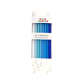 Blue gradient candle set with glitter perfect for birthday celebrations from Parte Haus party supply store in Bethesda Maryland