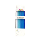 Blue gradient candle set with glitter perfect for birthday celebrations from Parte Haus party supply store in Bethesda Maryland