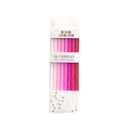 Pink gradient birthday candle set with sparkly finish for celebrations from Parte Haus party supply store in Bethesda Maryland