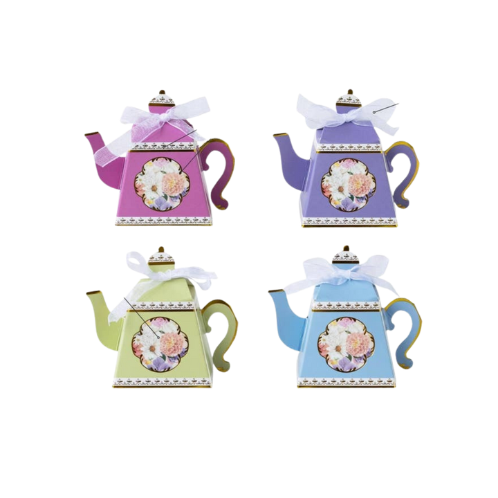 Multicolor Tea Time Party Favor Box