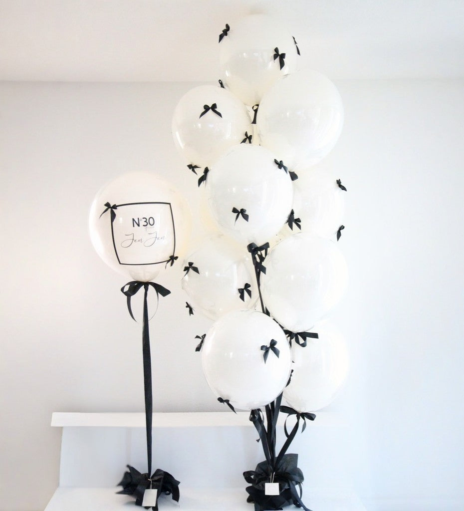 Timeless Classic Chic Personalized Balloons