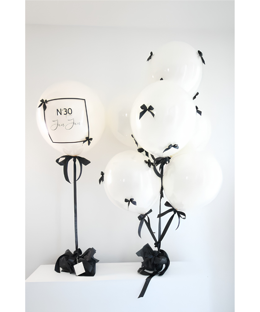 Timeless Classic Chic Personalized Balloons