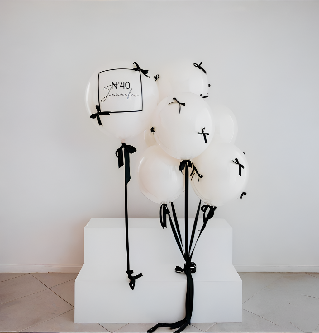 Timeless Classic Chic Personalized Balloons