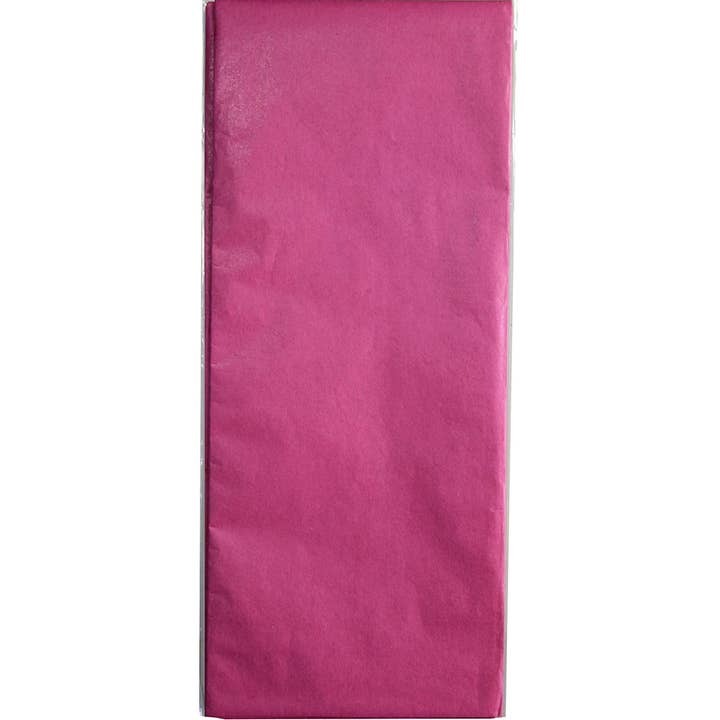 Hot pink tissue paper folded flat gift wrap from Parte Haus party supply store in Bethesda Maryland