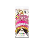 Colorful Happy Birthday tiaras and tooters set for birthday from Parte Haus party supply store in Bethesda MD