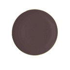 Truffle Gold Rimmed Reusable Plates - 2 Sizes