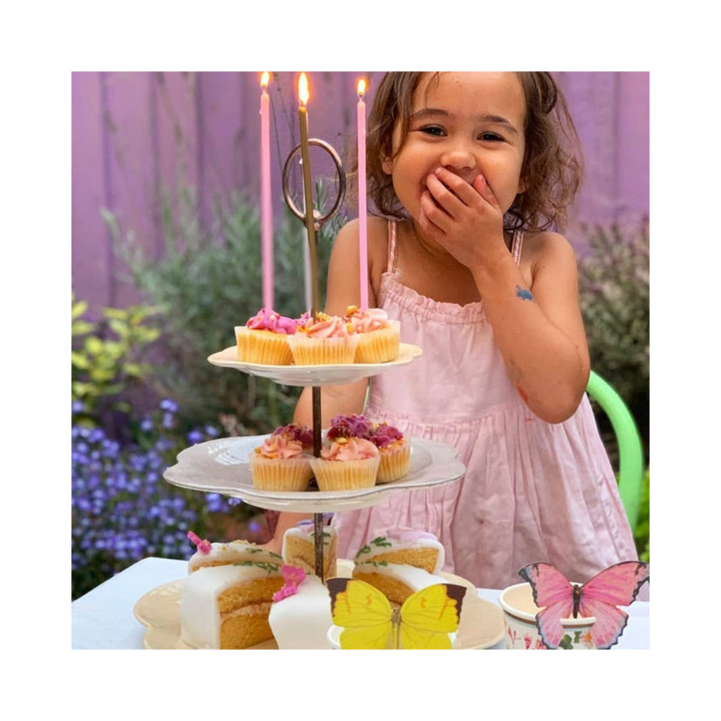 Pink fairy dress cute wand tiara cupcakes for kids birthday from Parte Haus party supply store in Bethesda MD