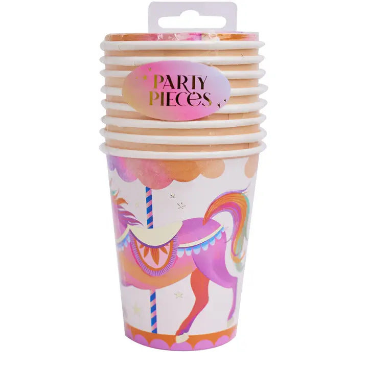 Pink and White Unicorn Fairy Princess Cups