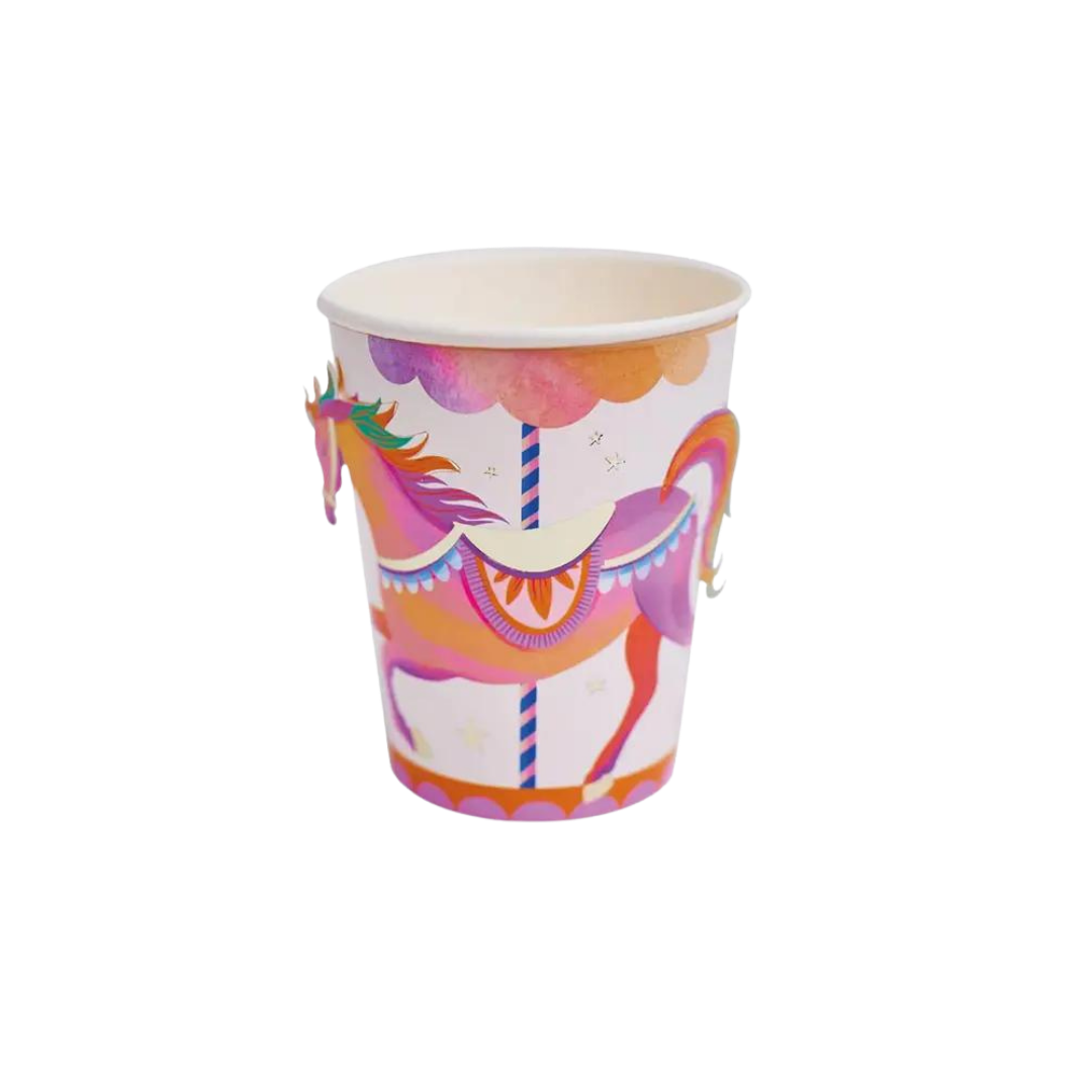 Pink and White Unicorn Fairy Princess Cups