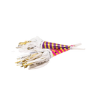 Purple and gold striped party horn with metallic fringe for birthday celebration from Parte Haus party supply store in Bethesda MD