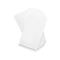 White paper napkins with subtle border elegant table decor from Parte Haus party supply store in Bethesda MD
