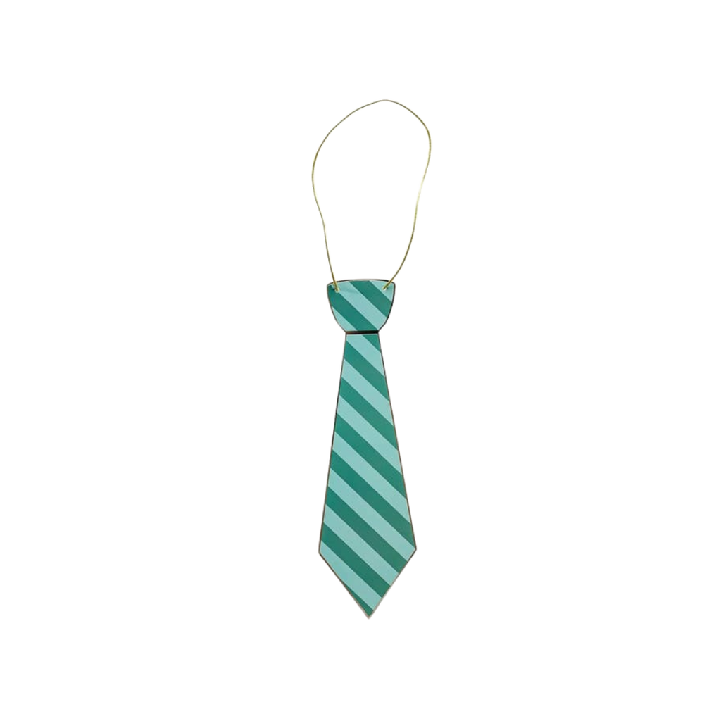 green striped tie necklace accessory for birthday theme from Parte Haus party supply store in Bethesda Maryland