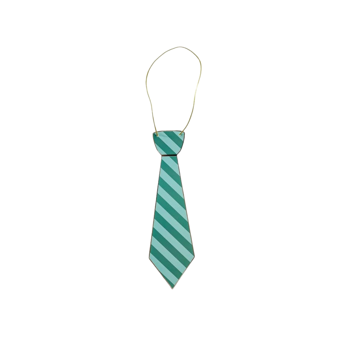 green striped tie necklace accessory for birthday theme from Parte Haus party supply store in Bethesda Maryland