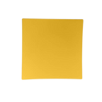 Yellow square plate minimalist design birthday from Parte Haus party supply store in Bethesda Maryland