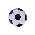 Black and white soccer ball paper plate for sports birthday party from Parte Haus party supply store in Bethesda MD.