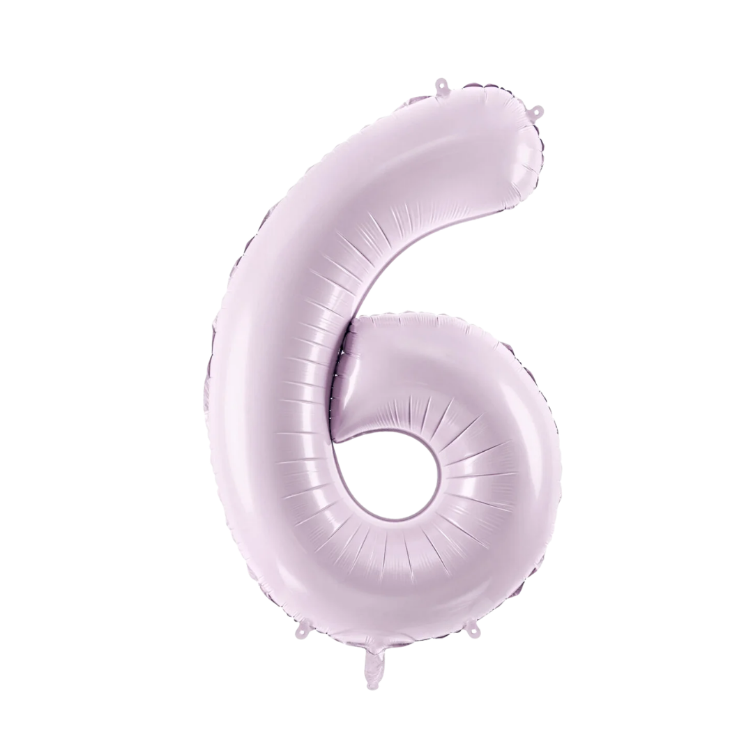 Purple Number 6 Foil Balloon, 28in