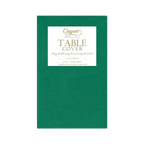 Green table cover packaged for dining or celebration from Parte Haus party supply store in Bethesda Maryland.
