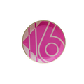 Pink sweet sixteen plate with bold number design birthday from Parte Haus party supply store in Bethesda MD
