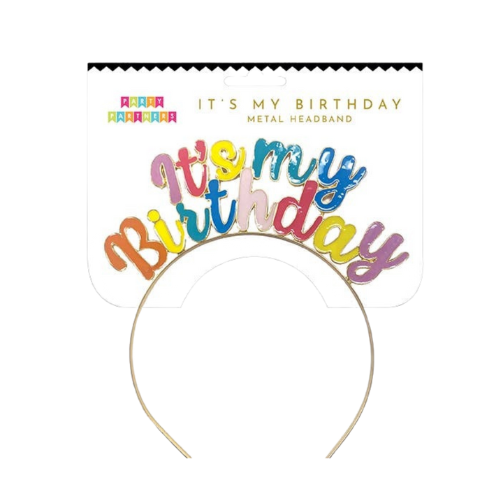 "It's My Birthday" Colorful Headband