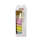 Pastel assorted party hats in box birthday theme from Parte Haus party supply store in Bethesda Maryland