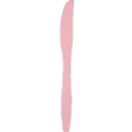 Classic Pink Plastic Knives