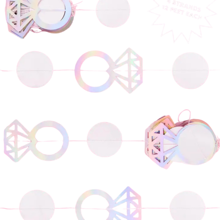 Iridescent Foil Engagement Ring Backdrop