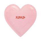 Pink and Red Conversation Heart Shaped Small Appetizer Dessert Plates