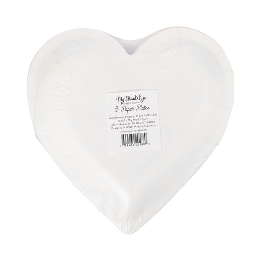 Pink and Red Conversation Heart Shaped Small Appetizer Dessert Plates