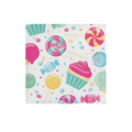 multicolor candy beverage napkins with lollipops and cupcakes birthday theme from Parte Haus party supply store in Bethesda MD