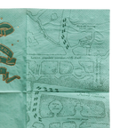 Mint green Harry Potter map napkin for wizard birthday party from Parte Haus party supply store in Bethesda Maryland
