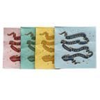 Multicolor napkin set with gold and colored banner design magical theme from Parte Haus party supply store in Bethesda MD.