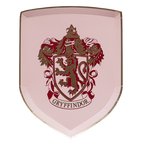 Red Gryffindor shield plate with lion crest Harry Potter theme from Parte Haus party supply store in Bethesda MD