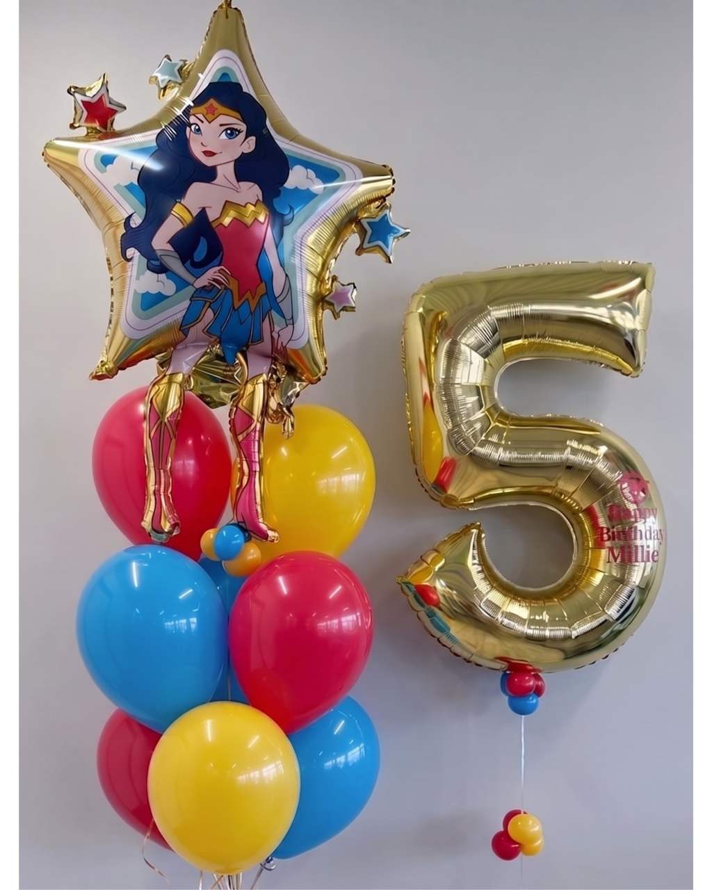 Wonder Woman Birthday Balloon Bundle