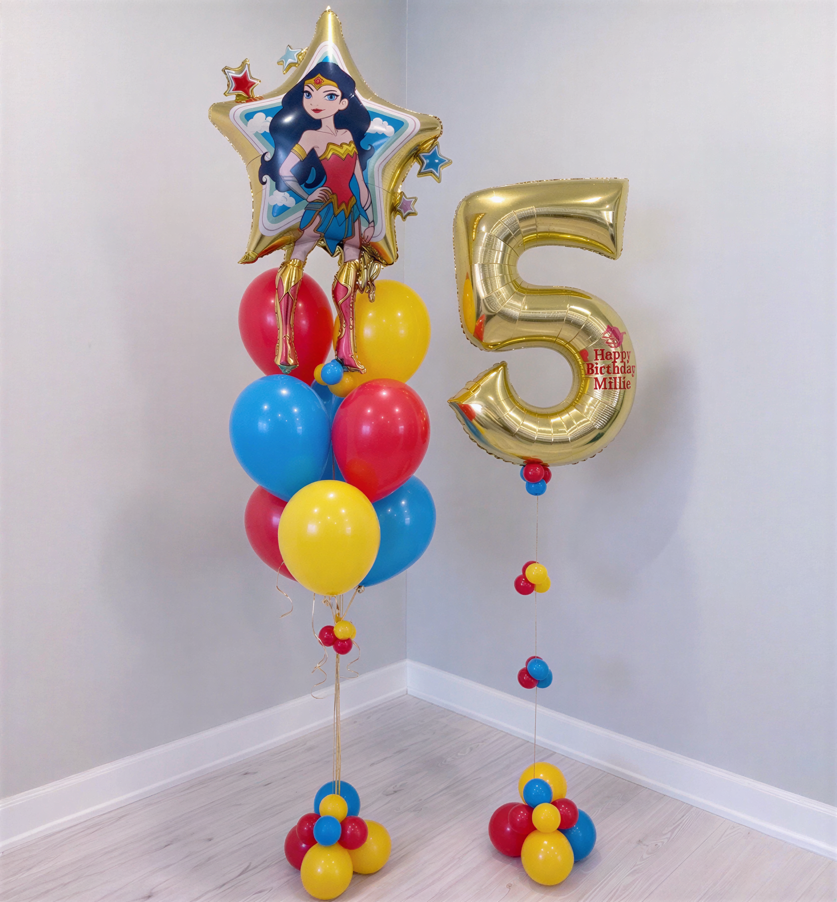 Wonder Woman Birthday Balloon Bundle