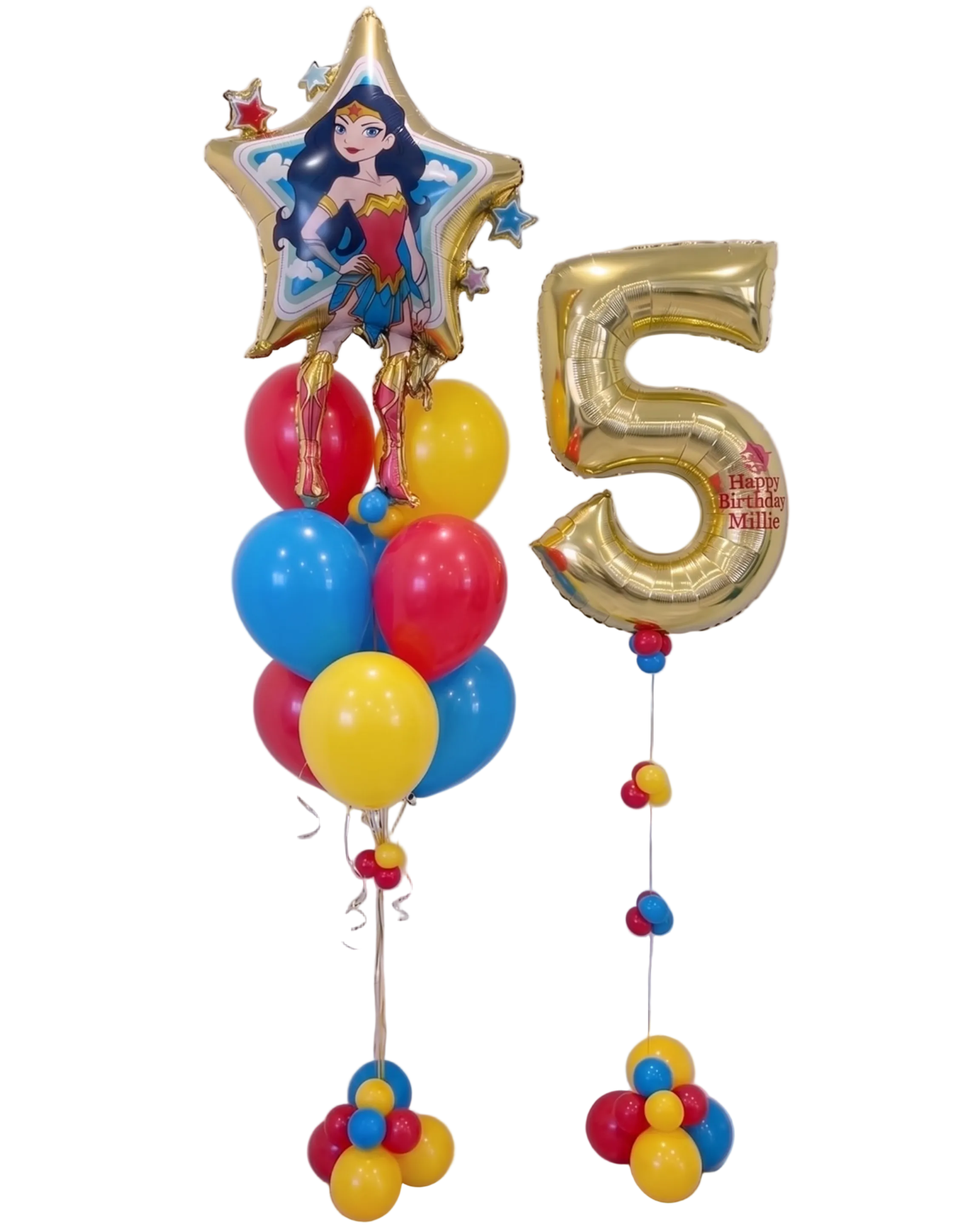 Wonder Woman Birthday Balloon Bundle