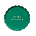 Emerald Green Happy Birthday Small Plates