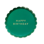 Emerald Green Happy Birthday Small Plates