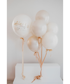 Warm Neutral Dessert Personalized Balloons